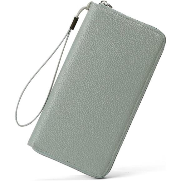 New Womens Wallet RFID Blocking Leather Zip Around Wallet Large Capacity - Picture 7 of 7